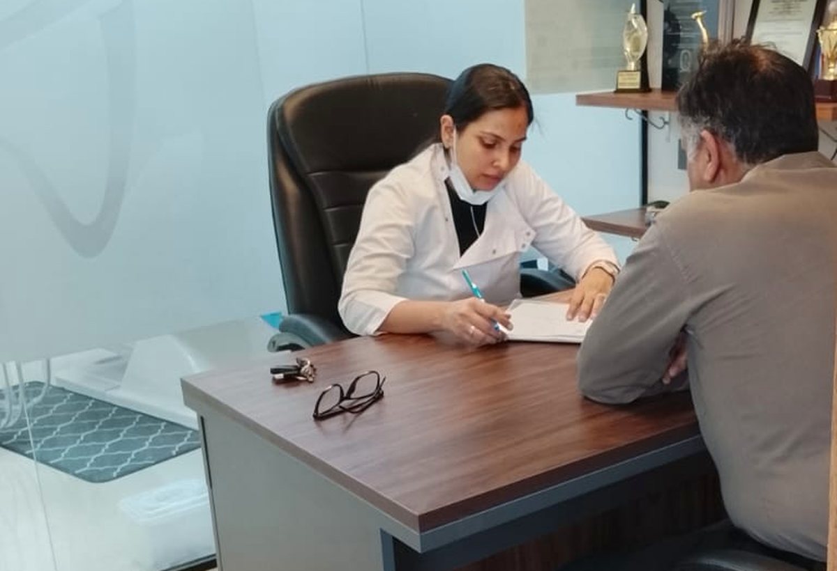 Consultation desk where treatment plans are discussed before any work begins